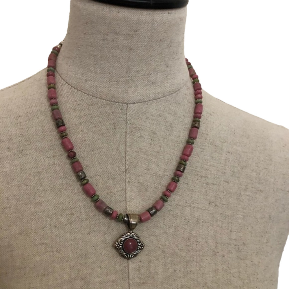 Carolyn Pollock Sterling and Stone Adjustable Length Necklace